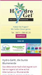 Mobile Screenshot of hydro-gel.de
