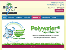 Tablet Screenshot of hydro-gel.de